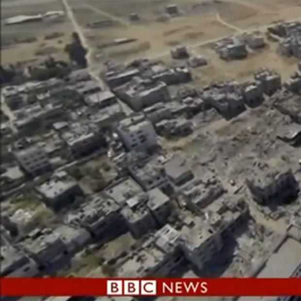 BBC Drone Toont Beelden Verwoesting Gaza