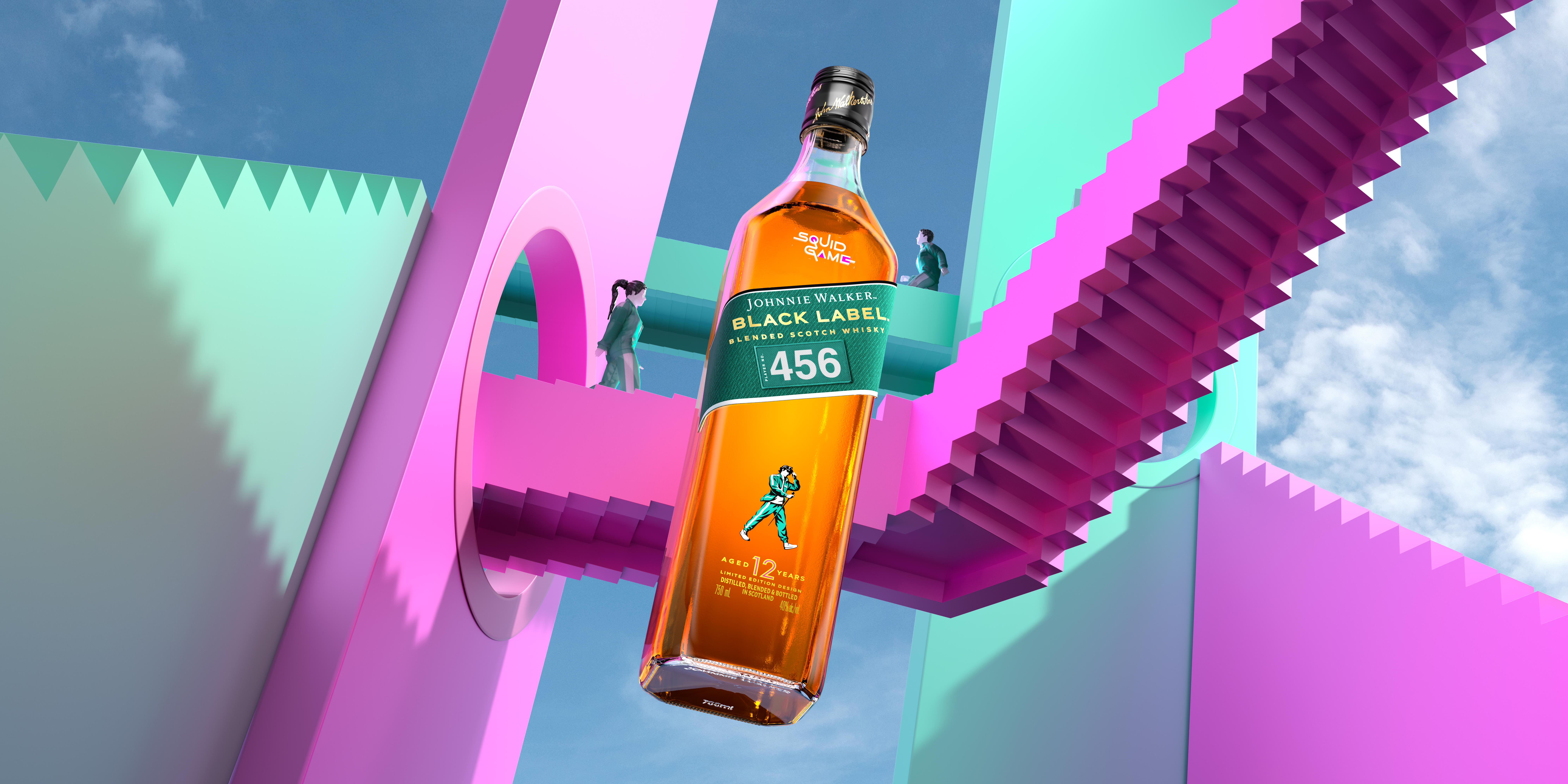 Johnnie Walker speelt mooi in op de hype rond Squid Game