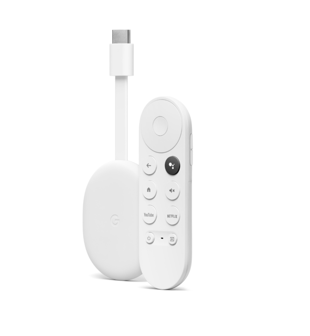 Chromecast with Google TV and Chromecast Voice Remote 1