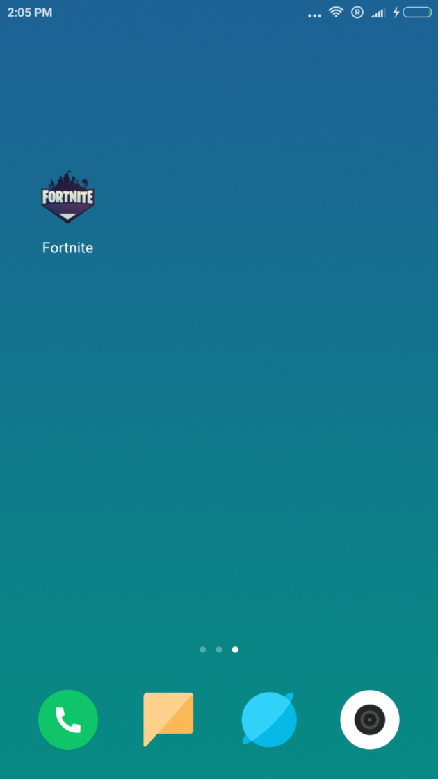 <i>Fake Fortnite app voor Android</i>