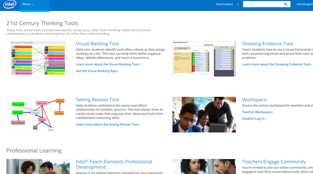 Intel Education free teaching tools