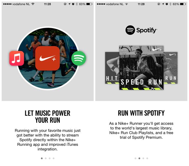 In deze update kun je je Premium Spotify-account koppelen aan de Nike+ Running app.