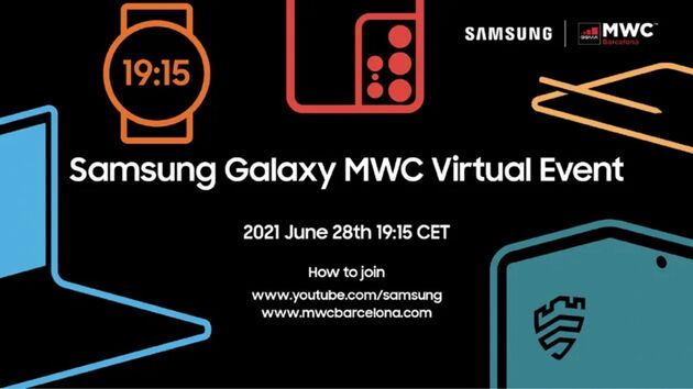 De aankondiging, en teaser, voor Samsung`s MWC persconferentie.