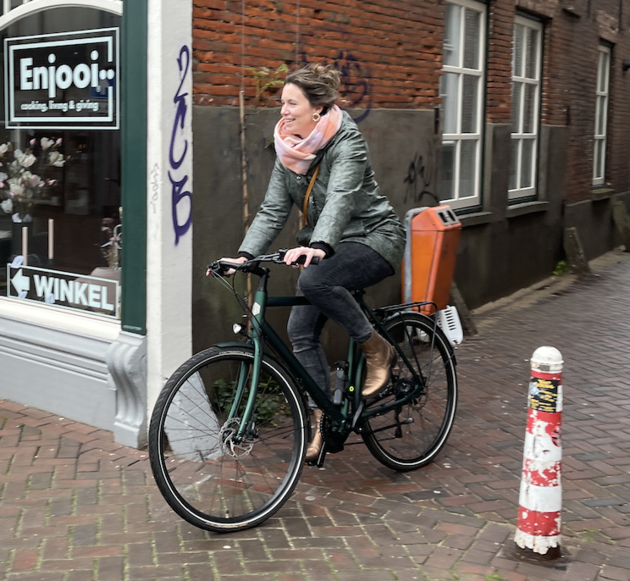 Idelae fiets voor wonwerkverkeer.