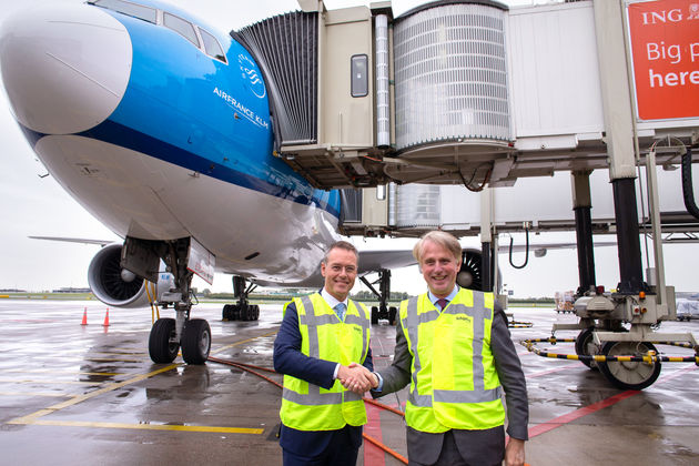 <em>De nieuwe volautomatische passagiersbrug. Foto: Schiphol Group<\/em>