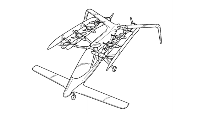 Een mogelijk ontwerp van de vliegende auto van Zee.Aero in een <a href=\